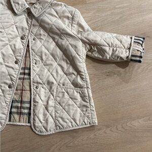 Burberry Kids Quilted Jacket - Cream